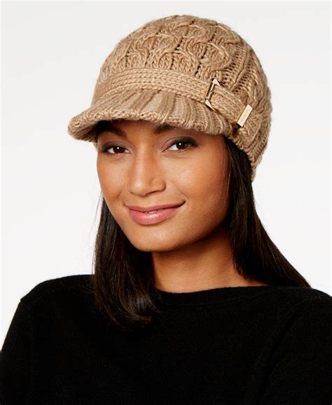 michael kors classic cable knit hat|Cable Knit Beanie Hat .